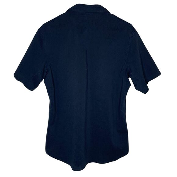 Lululemon Shirt Men’s Medium Blue Camp Collar Short Sleeve - Picture 4 of 5